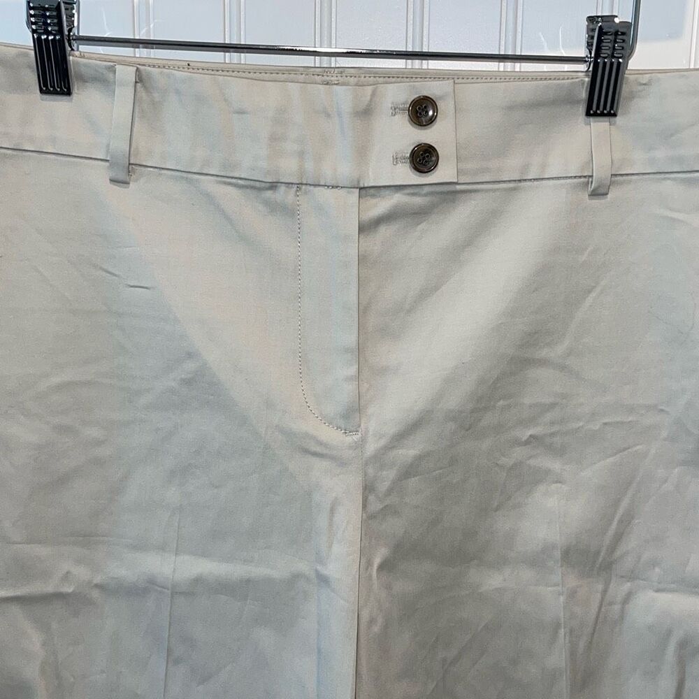 Talbots Womens Flat Front Double Button Bermuda C… - image 2